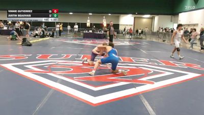 138 lbs Consi Of 16 #2 - Vinnie Gutierrez, CA vs Justin Beauvais, AZ