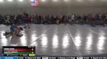 129 lbs Cons. Round 2 - Dakota Herald, Greenfield WC vs Aiden Gann, Bloomington South WC