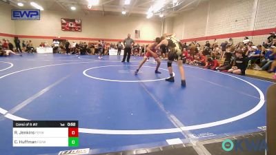 98 lbs Consi Of 8 #2 - Rylan Jenkins, Fort Gibson Youth Wrestling vs Carson Huffman, Fort Gibson Youth Wrestling