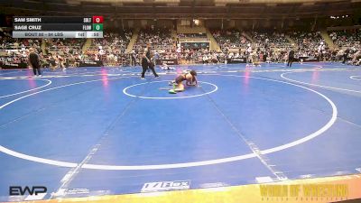 84 lbs Consi Of 8 #2 - Sam Smith, Sebolt Wrestling Academy vs Sage Cruz, Flow Academy Honolulu, HI