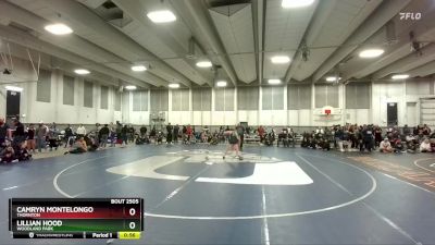 130 lbs Cons. Round 4 - Lillian Hood, Woodland Park vs Camryn Montelongo, Thornton