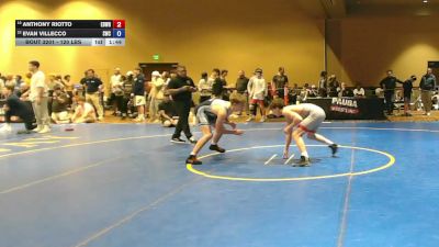 120 lbs Cons. Sub-semis - Anthony Riotto, Edge Wrestling vs Evan Villecco, Seagull Wrestling Club