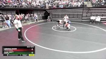 190 lbs Semifinal - Leimana Fager, Corner Canyon vs Gage Watt, Riverton