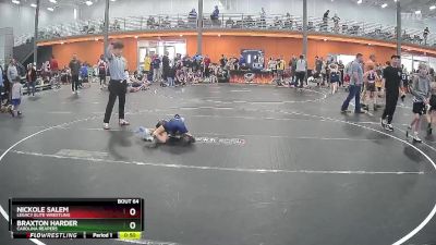 60 lbs Semifinal - Braxton Harder, Carolina Reapers vs Nickole Salem, Legacy Elite Wrestling