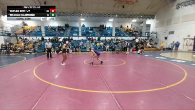 130 lbs Cons. Semi - Jaycee Britton, Lockwood vs Reagan Hammond, Park (Livingston)