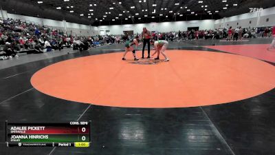 170 lbs Cons. Semi - Adalee Pickett, Smithville vs Joanna Hinrichs, Staley