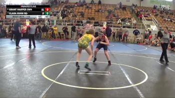110 lbs Cons. Round 4 - Grant Harper SW4, Bellbrook vs Clara Kuhn Se-, Madison Plains