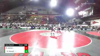 5A 145 lbs Cons. Round 2 - Mason Keough, Coeur D`Alene vs Michael Jensen, Centennial