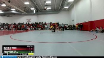 120 lbs Cons. Round 2 - Blake Simpson, Eaglecrest B vs Dominik Ortiz, Central - Grand Junction