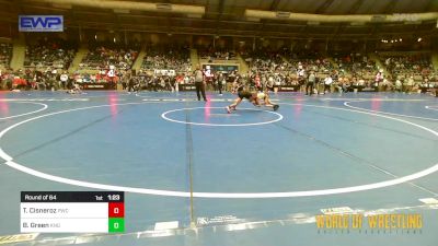 61 lbs Round Of 64 - Thomas Cisneroz, Powerhouse Wrestling Club vs Brodey Green, King Select