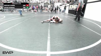70-74 lbs Semifinal - Whitlee Combs, Cowboy Wrestling Club vs Jaycie Harmon, Powerhouse Wrestling