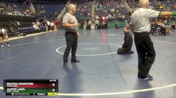 3A 113 lbs Champ. Round 1 - Keaton Crawford, Union Pines vs Austin Laws, Fred T Foard