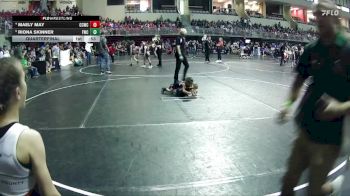35-38 lbs Quarterfinal - Riona Skinner, Fremont Wrestling Club vs Maely May, Chase County Wrestling Club