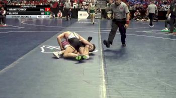 3A-175 lbs Champ. Round 1 - Grant Touney, Dowling Catholic vs Eli Cox, Indianola