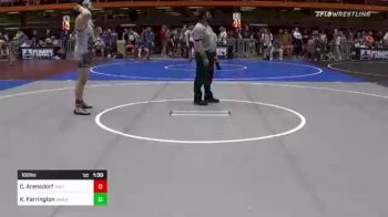 182 lbs Round Of 16 - Cash Arensdorf, Western Nebraska Titans vs Kale Farrington, Omada Kitrino's