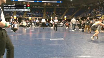 172 lbs 3rd Place - Collin Havers, Eisenhower vs Tristian Dinzeo, Penn Trafford