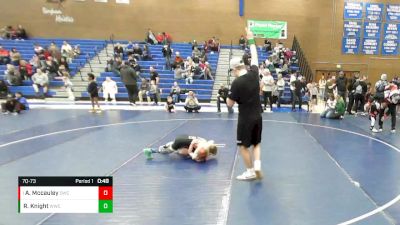 70-73 lbs Round 2 - Archer Mccauley, Delta Wrestling Club vs River Knight, Wasatch Wrestling Club