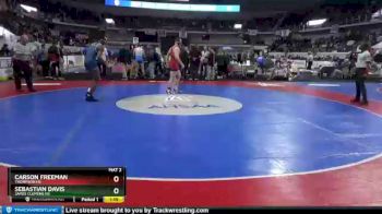 7 lbs Semifinal - Sebastian Davis, James Clemens HS vs Carson Freeman, Thompson HS