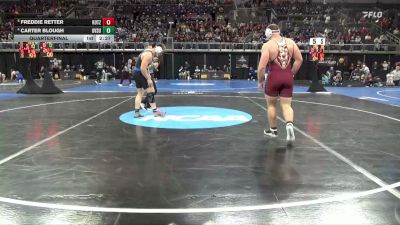 285 lbs Quarterfinal - Freddie Retter, Kutztown vs Carter Blough, Grand Valley St.