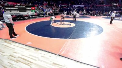 1A 138 lbs Quarterfinal - Alex Kostecka, Kankakee (McNamara) vs Pedro Rangel, Fithian (Oakwood)
