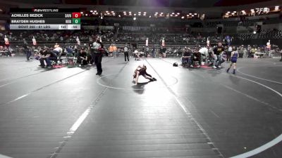 61 lbs Semifinal - Achilles Bezick, Savage TC vs Brayden Hughes, Heights Rec