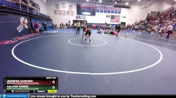 144-157 lbs Semifinal - Aaliyah Harris, Newcastle Middle School (Calves) vs Jennifer Sanford, Newcastle Middle School (Calves)