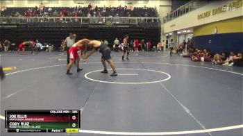 285 lbs Semifinal - Cody Ruiz, Modesto Junior College vs Joe Ellis, Santa Rosa Junior College