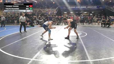 190 3A Champ. Round 1 - Thomas Thorne, Hagerty vs FELIPE PALHARES, West Boca Raton Community High School