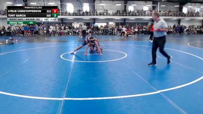 Silver 165 lbs Champ. Round 1 - Lyblie Christofferson, Southeastern Community College vs Tony Garcia, Unattached