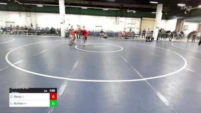 150 lbs Consi Of 32 #2 - Corbin Reisz, IA vs Lane Button, MI