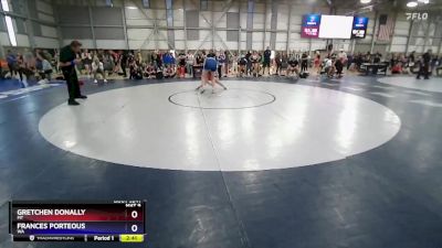 72 lbs Champ. Round 1 - Gretchen Donally, MT vs Frances Porteous, WA