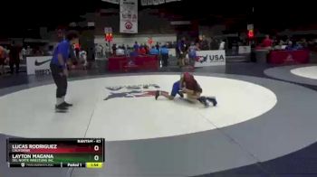 62 lbs Quarterfinal - Lucas Rodriguez, California vs Layton Magana, Del Norte Wrestling Inc.