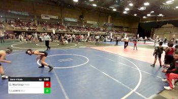 90 lbs Semifinal - Davien Martinez, Pomona Elite WC vs Ismael Lucero, WLV Junior Wrestling