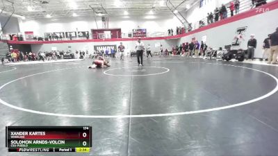174 lbs Cons. Round 2 - Solomon Arnds-Volcin, CSU-Pueblo vs Xander Kartes, Wheeling
