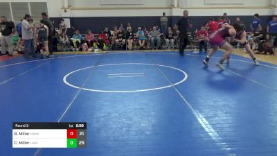 190 lbs Round 3 - Brayden Miller, Hawks WC vs Connor Miller, Lake Erie WC NY