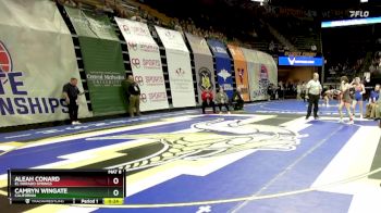 105 Class 1 lbs Cons. Round 3 - Camryn Wingate, California vs Aleah Conard, El Dorado Springs