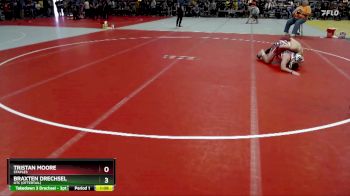 160 lbs Cons. Round 2 - Braxten Drechsel, OTC (Ottertail) vs Tristan Moore, Staples