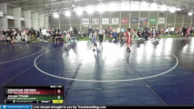 78 lbs Cons. Round 2 - Jonathan Dryden, Mine Yard Dogs Wrestling Club vs Julian Tovar, Prosser Wrestling Academy