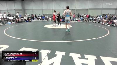 132 lbs Round 1 (8 Team) - Alan Salguero Jr, Washington vs Carson Ochs, Kansas Blue