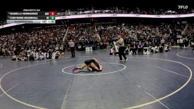 126 lbs Quarterfinal - Isabella Hernandez, Jack Britt vs Cheyenne Bramhall, West Stanly