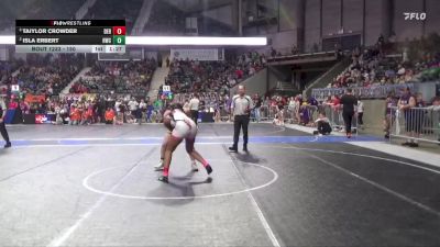 150 lbs Semifinal - Taiylor Crowder, Derby vs Isla Erbert, Hays Wrestling Club
