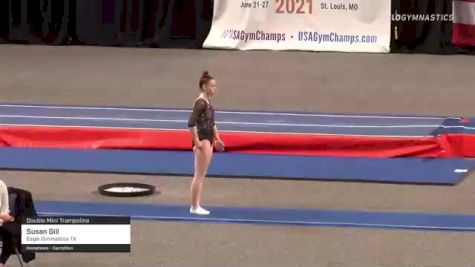 Susan Gill - Double Mini Trampoline, Eagle Gymnastics TX - 2021 USA Gymnastics Championships