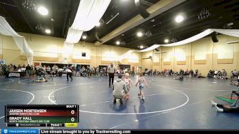 52+ Quarterfinal - Jaxsen Mortensen, Aviator Wrestling Club vs Grady Hall, North Montana Wrestling Club