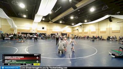 52+ Quarterfinal - Jaxsen Mortensen, Aviator Wrestling Club vs Grady Hall, North Montana Wrestling Club