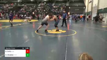 200 lbs Quarterfinal - Gabriel Calfy, Fremont Wrestling Academy vs Holten Stoakes, Victory Training Center