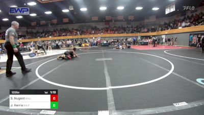 120 lbs Quarterfinal - Sam Nugent, BullTrained vs Jacobi Harris, Sulphur Youth Wrestling Club