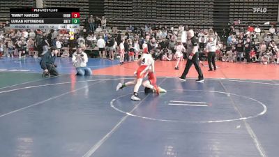 61 lbs Rr Rnd 1 - Timmy Narcisi, Kingsway - ESC vs Lukas Kittredge, Smitty's Barn Black - ESC