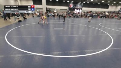 115 lbs Quarters - Bree Schmidt, Wisconsin vs Darla Martinez, Premier Wrestling Club