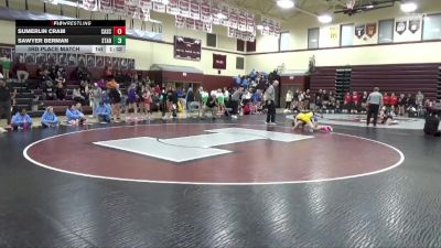 JV-12 lbs 3rd Place Match - Sumerlin Cram, Cascade vs Sawyer Berman, Starmont