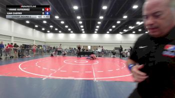 150 lbs Champ. Round 2 - Vinnie Gutierrez, CA vs Lian Castro, FL